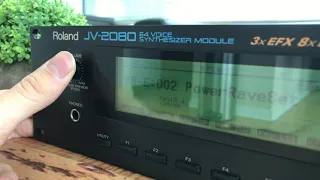 Roland JV-2080  - Sound Demo 4K UHD