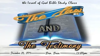IOG - "The Law and The Testimony" 2019