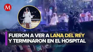 ¿Qué sucedió en el concierto de Lana del Rey? Hubo una caída masiva
