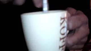 weird sounding coffee cup, really strange