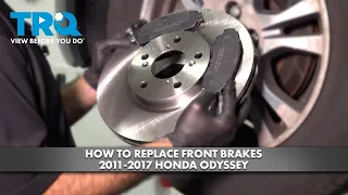 How to Replace Front Brakes 2011-2017 Honda Odyssey