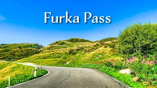 A relaxing drive in Switzerland on the Furka Pass 🇨🇭 Swiss Alps ⛰️ 4K60p