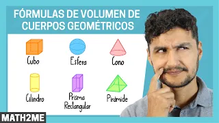 Fórmulas de Volumen de Cuerpos Geométricos | Cubo, Cono, Cilindro, Esfera, Prisma y Pirámide