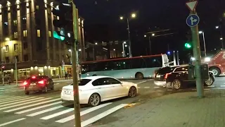 Tram Traffic Jam in Tallinn#Estonia 25 Oct 2020