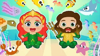 BEBÉS ALEX Y LILY 🧜‍♂️🔱  Se disfrazan de Aquaman y Mera