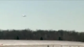 Air Force One lands at Detroit Metro Airport on March 15, 2017