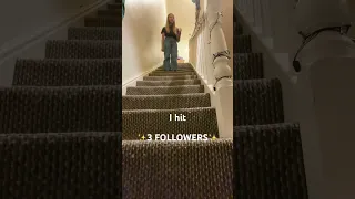 I’m gonna be jumping off my stairs because I hit 3 followers! #stairs #falling #meme #funny #shorts