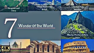 NEW 7 Wonders of the World in 4K | Taj Mahal | Great Wall Of China | Colosseum | 4K Video