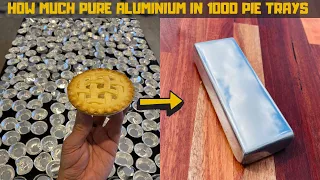 Melting 1024 Pie trays - Trash To Treasure - ASMR Metal Melting - BigstackD Copper