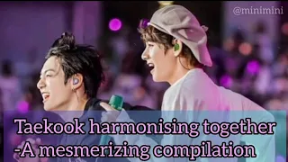 Taekook harmonising together - A mesmerizing compilation