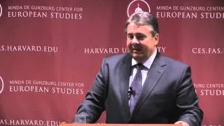 Sigmar Gabriel of Germany on transatlantic trade and sustainable progress