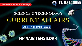 Science & Tech Current Affairs for Himachal Naib Tehsildar 2022- HP NT Exam Current Affairs 2021-22