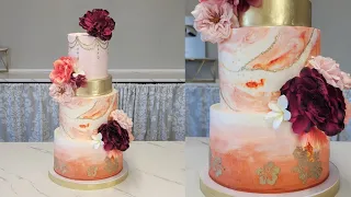 How to Combine Multiple Elements Into One Cake Design! | Cake Decorating | Modern Wedding Cakes