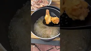 Double fried chicken wings