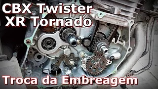CBX Twister e XR 250 Tornado - Troca da Embreagem- Faça Você Mesmo - FVM