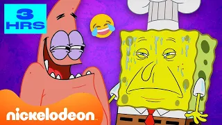 SpongeBob | 3+ JAM Momen-Momen Terlucu SpongeBob! 😂 | Nickelodeon Bahasa