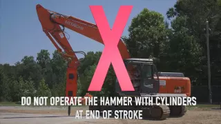 Hammer Operation - NPK Hydraulic Hammer Service Instructional
