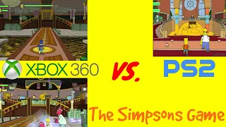 The Simpsons Game Xbox 360 Vs PS2