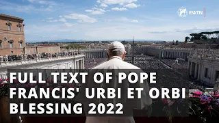 Pope Francis' Urbi et Orbi blessing 2022 | Full video