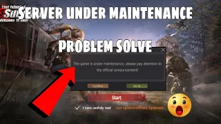 how to make server under maintenance problem solve|last day rules survival | HINDI|GAMERS BOYS