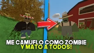 ME CAMUFLO COMO UN ZOMBIE Y MATO A TODOS | UNTURNED 3.18.10.0