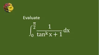 Definite integral solved with must know basic techniques