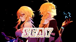 Nightcore - STAY (Switching Vocals / Cover) (Lyrics)