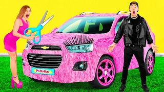 Pink Car vs Black Car Challenge | Funny Situations by PaRaRa Challenge