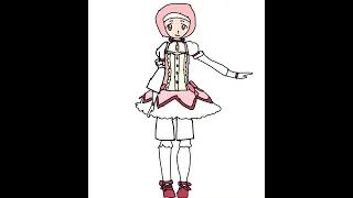 Madoka but if she was mulism #ocdrawing #fanart #magicalgirl #cutecore #madokamagica