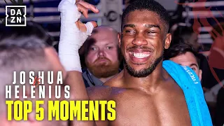 AJ Celebrates A HUGE KO | Top 5 Moments From Anthony Joshua vs. Robert Helenius