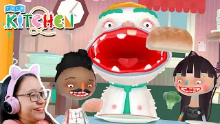 Toca Kitchen 2 - I force them to eat MY FOOD - Let's Play Toca Kitchen 2!!!