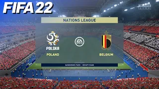 FIFA 22 - Poland vs. Belgium | Nations League