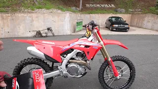 NEW 2022 HONDA CRF450R REVIEW AND DEMONSTRATION