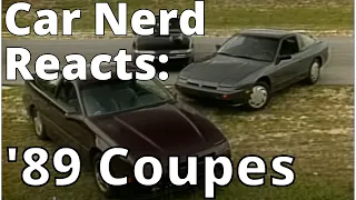 Car Nerd Reacts MotorWeek Retro Review '89 Sport Coupes 240SX Laser Probe