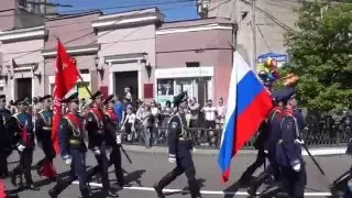 Парад Победы в Воронеже. Пешие колонны. 9 мая 2016