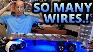 Tamiya Flatbed Trailer.! LEDs, Wires and Soldier OH MY..!!