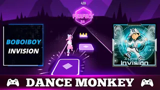 Tiles Hop: EDM Rush! - DANCE MONKEY (Cover Parody) BoBoiBoy's New Elemental Powers Level 2 !!!