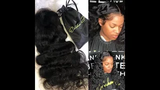 Full lace wig install | Swiss Lace | LIGHT SKIN | HAIRBYERICKAJ.COM