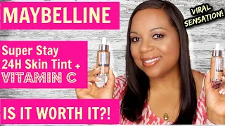 Maybelline Super Stay 24hr Skin Tint = Vitamin C | Worth the HYPE?  | Shades 338 and 322