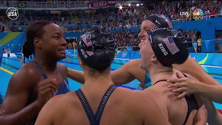 The Women's 4x100 Relay Wins Team USA's 1,000th Gold | Gold Medal Moments Presented By HERSHEY'S