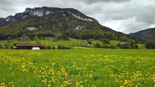 River Walk in the Austrian Alps  - St.Johann in Tirol • Virtual Walking Tour in 4K ASMR