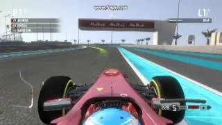 F1 2011 Gameplay; Yas Marina, Singapore, Monaco - Ferrari Fernando Alonso