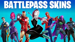 Fortnite BATTLE PASS SKINS (All 22 Seasons )