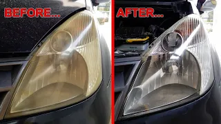 Repair Headlamp Nano Burn Coating - Headlamp kusam atau buram jadi kinclong seperti baru !!!