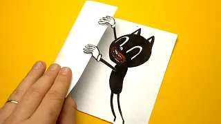 6 Cool Trevor Henderson's Creation (Cartoon Cat, C.Dog etc) Paper Crafts and Doodles for BIG FANS