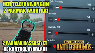 EN İYİ 2 PARMAK VS 4 PARMAK HASSASİYET AYALARI PUBG MOBİLE