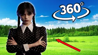 360 Wednesday Addams Finding Challenge #3 But it's 360 degree video | VR 360