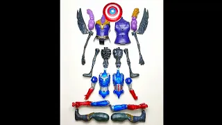 UNBOXING SUPERHERO, THANOS | SIREN HEAD | IRON PATRIOT #superheroes #avengers #shorts