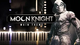 "Moon Knight" (MAIN THEME) - Moon Knight OST (Synthesia Piano Tutorial)+SHEETS