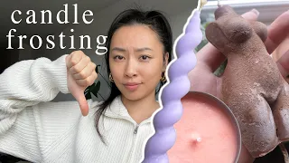 CANDLE FROSTING | Tips on how to avoid ❌ | Candle making